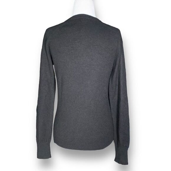 Equipment Sloane Cashmere Sweater Black Neutral Knit Pullover Crewneck Top XS - Picture 7 of 10